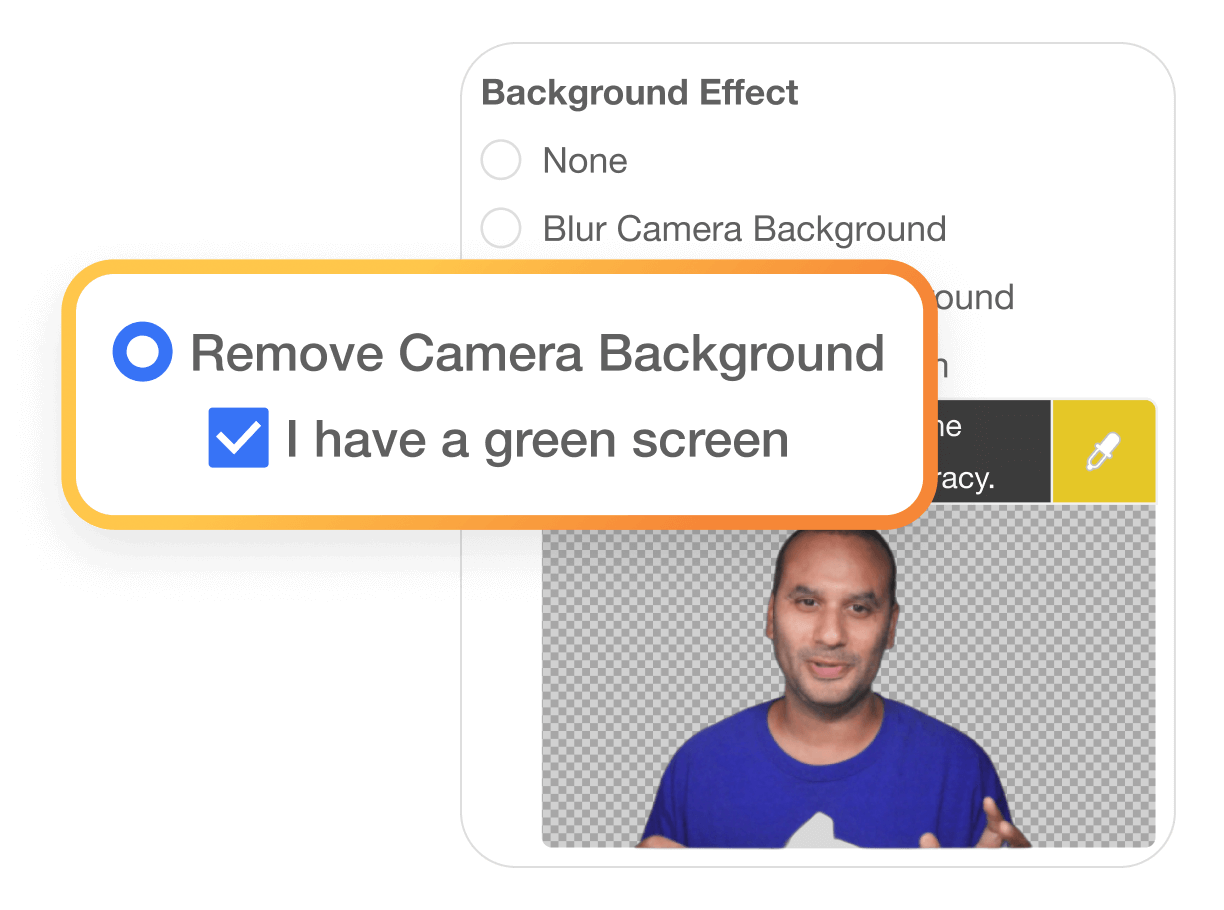 Green screen option